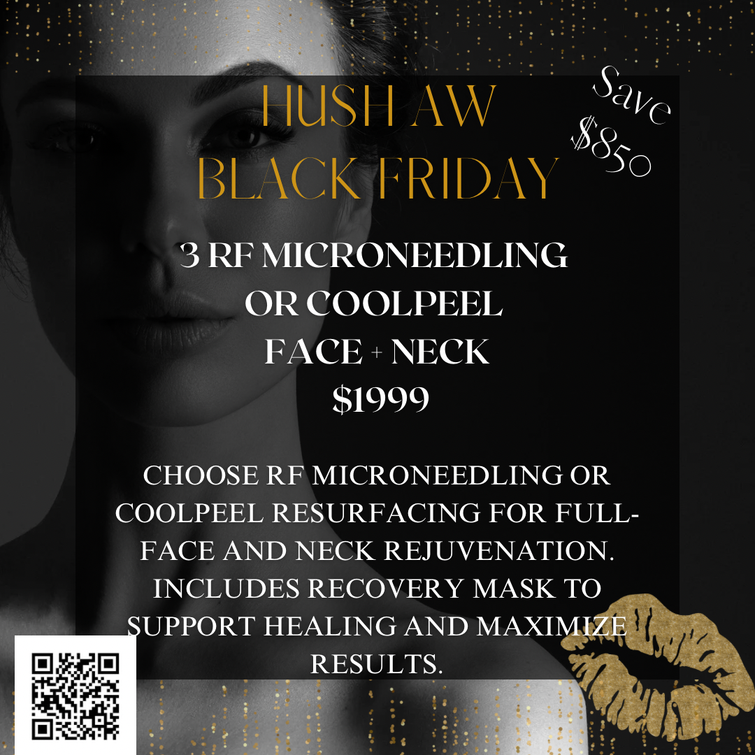 3 Radiofrequency Microneedling OR CoolPeel Sessions Face + Neck w/ Post recovery mask