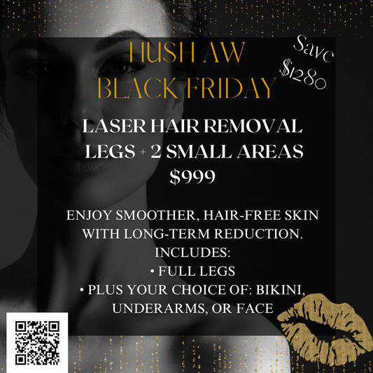 Laser Hair Removal Full Legs + 2 small areas Free 6 session