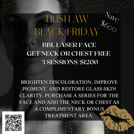 BBL Laser Face Plus Neck or Chest bonus area free- 3 sessions
