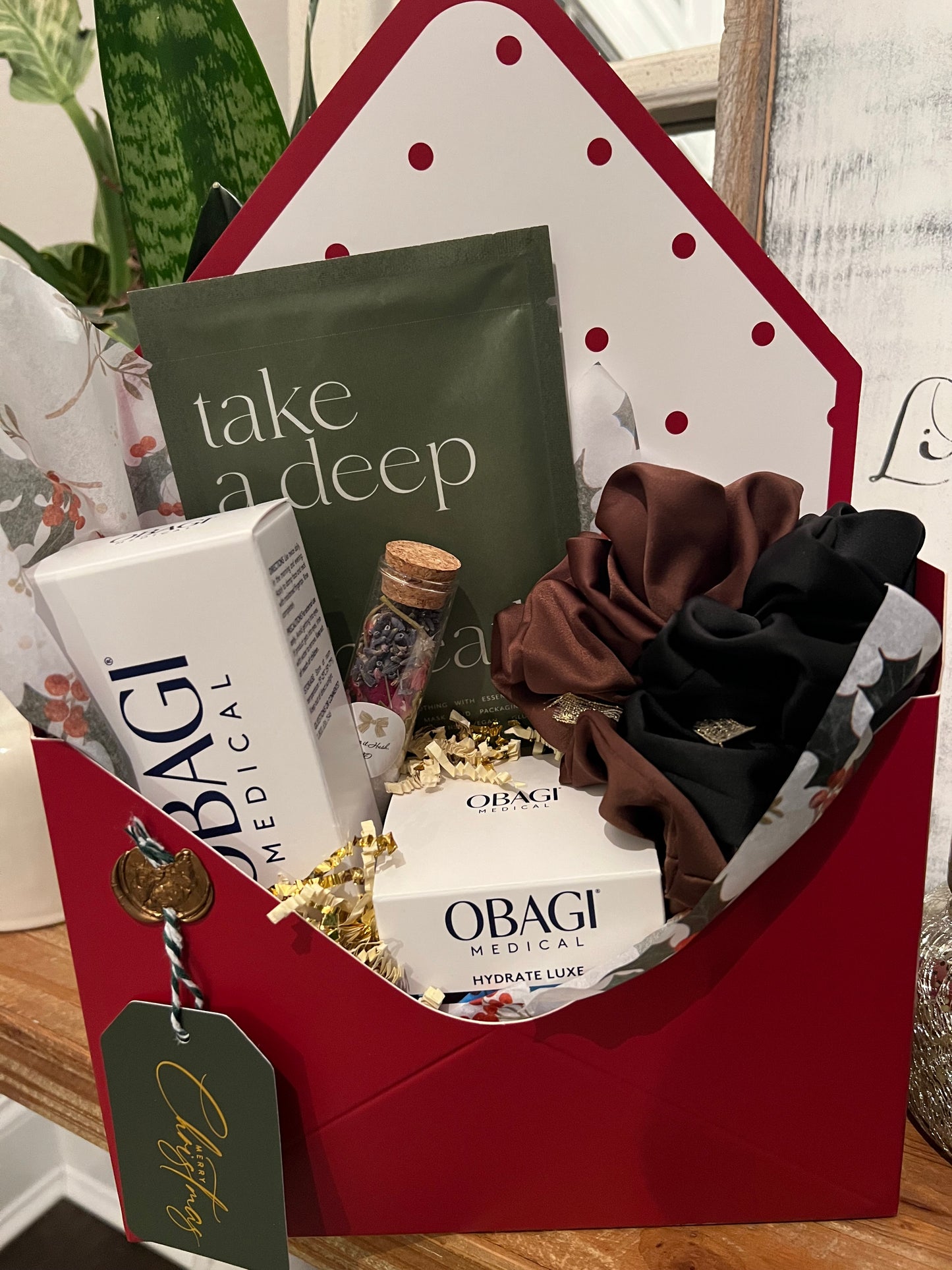 Hydrate Luxe Holiday Envelope – Red Edition