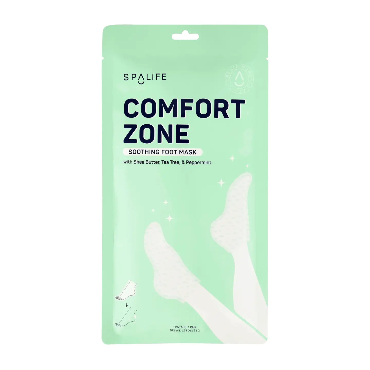 Comfort Zone Soothing Foot Mask with Shea Butter & Tea Tree- 1 pair