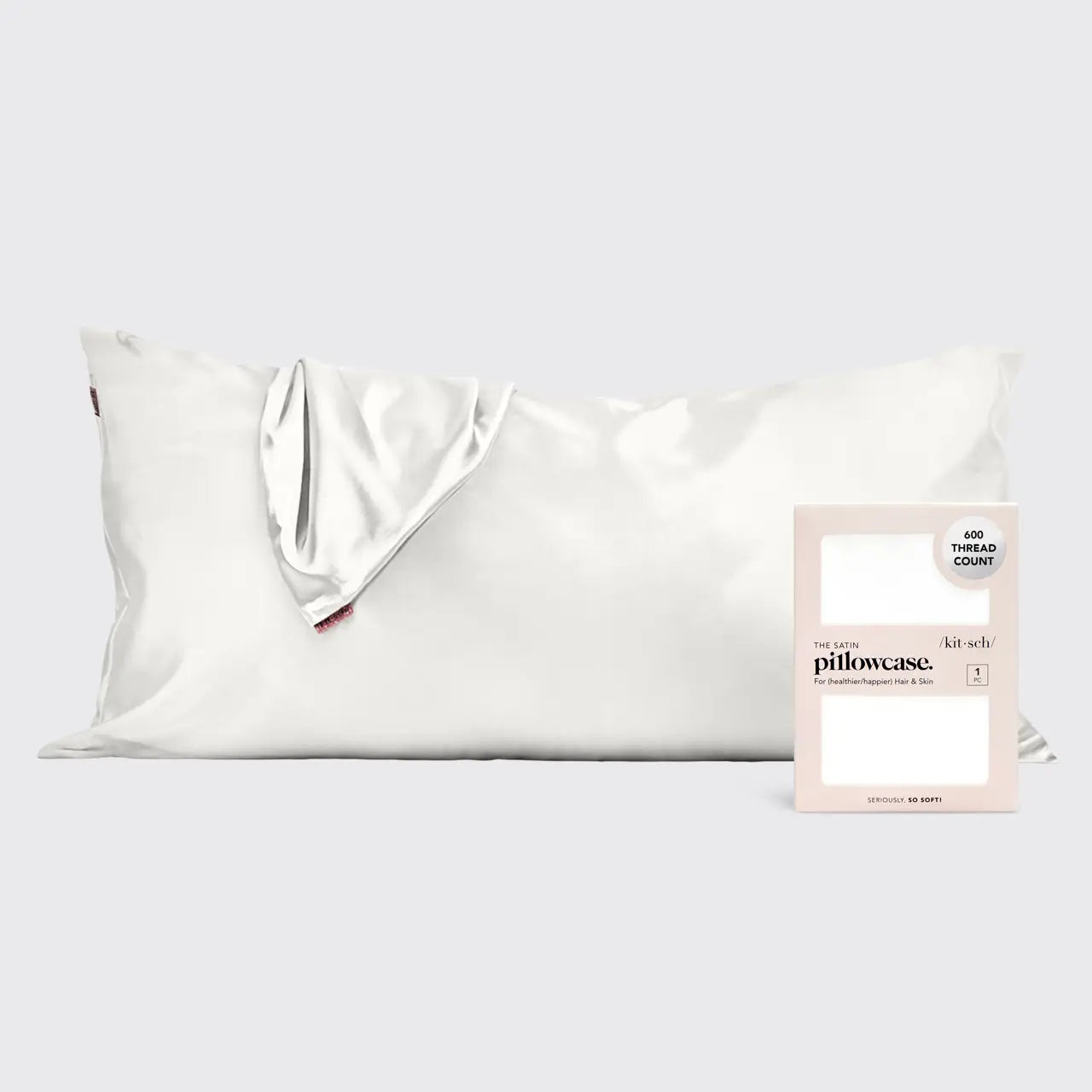 Satin King Pillowcase Ivory