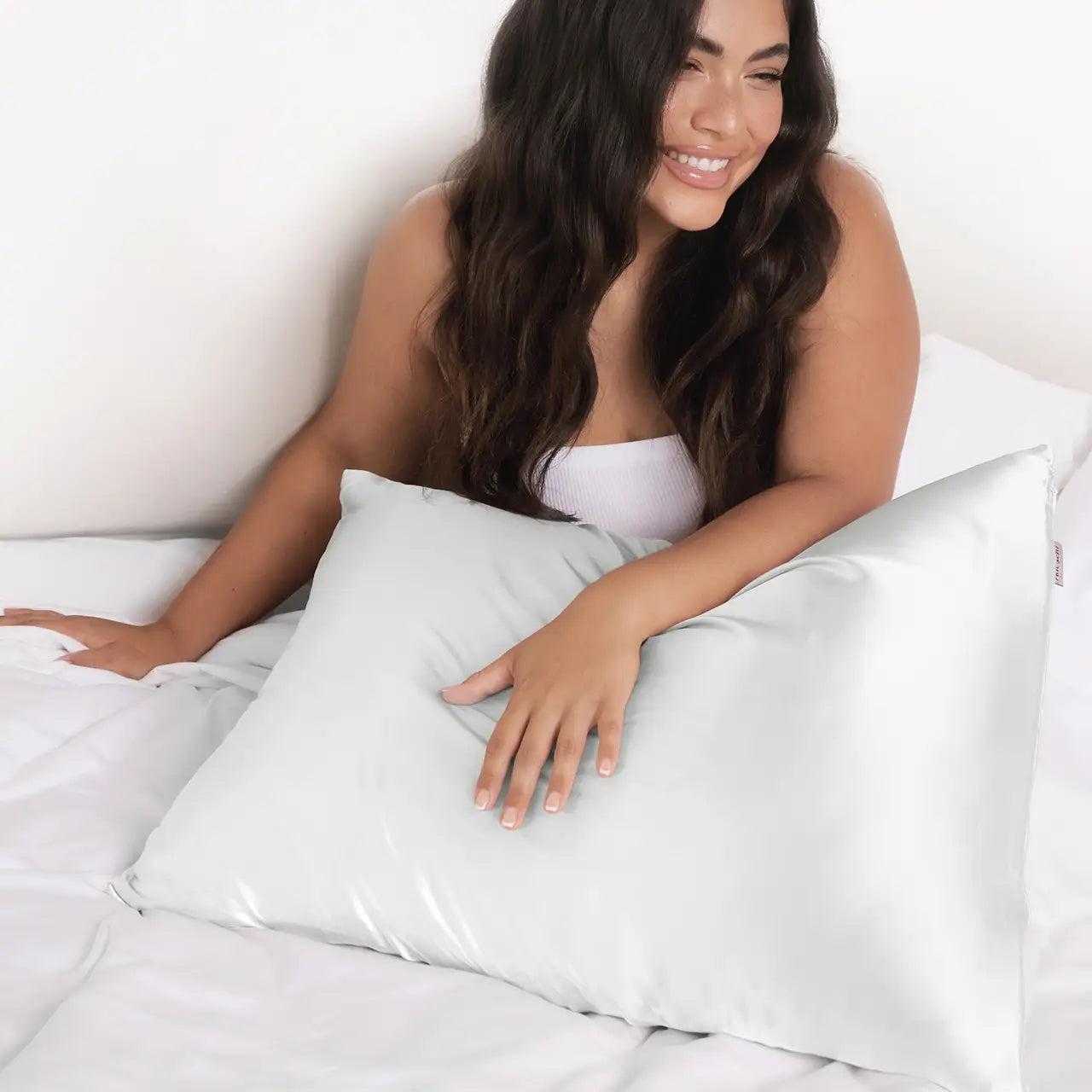 Satin King Pillowcase Ivory