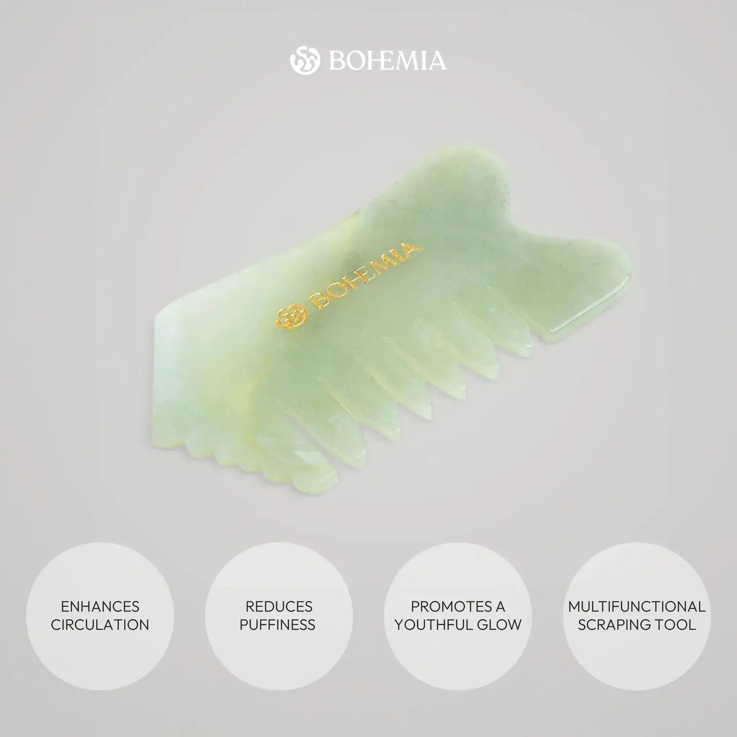 Jade Gua Sha Face/Comb