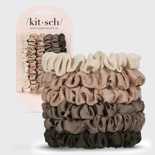 Ultra Petite Satin Scrunchies 6 pc.